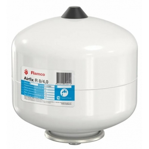 Расширительный бак Flamco Airfix R 8 для системы ГВС, водоснабжения, белый купить в интернет магазине Санрай73