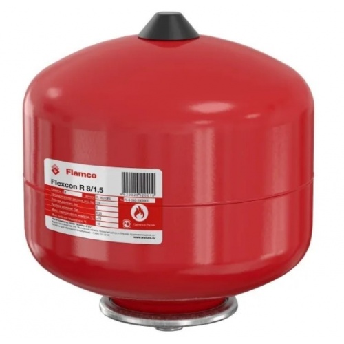 Расширительный бак Flamco Flexcon R 8л 1,5-6 бар для отопления вертикальный, красный купить в интернет магазине Санрай73