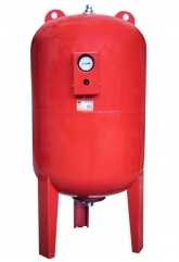 Расширительный бак 150л VRT WVH-150 для системы отопления красный 6 bar 100°С, 1 1/2", с манометром