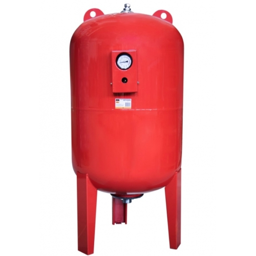 Расширительный бак 150л VRT WVH-150 для системы отопления красный 6 bar 100°С, 1 1/2", с манометром купить в интернет магазине Санрай73