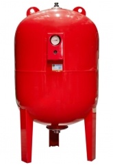 Расширительный бак 200л VRT WVH-200 для системы отопления красный 6 bar 100°С, 1 1/2", с манометром