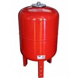 Расширительный бак 80л VRT WVH-80 для системы отопления красный 6 bar 100°С верхнее 1"