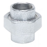 Разъемное соединение 1"ВВ Gebo Platinum без прокладки из ковкого чугуна оцинкованная