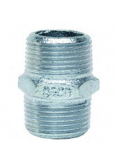 Ниппель 1/2"нр Gebo Platinum из ковкого чугуна оцинкованный