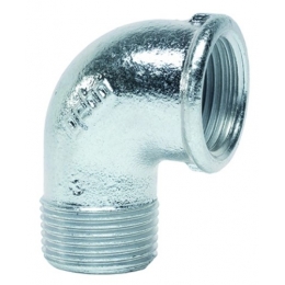 Угольник 2"вр х 2"нр Gebo Platinum из ковкого чугуна оцинкованный