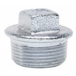 Заглушка 2"нр с бортиком Gebo Platinum из ковкого чугуна оцинкованная