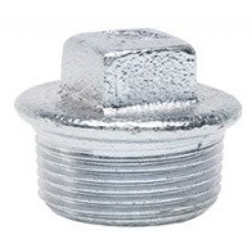 Заглушка 2"нр с бортиком Gebo Platinum из ковкого чугуна оцинкованная купить в интернет магазине Санрай73