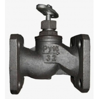 Вентиль DN32 чугунный фланцевый 15кч19п