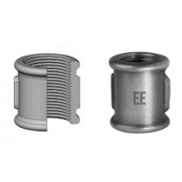 Муфта Ду25, 1"вр чугунная EE Black