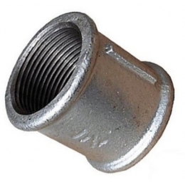 Муфта Ду15, 1/2"вр чугунная оцинкованная