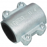 Обойма 1 1/4" ремонтная Gebo clamps DSK из ковкого чугуна оцинкованная