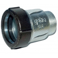 Патрубок 1 1/4" х 1 1/4"нр Gebo quick Ak обжимной из ковкого чугуна оцинкованный