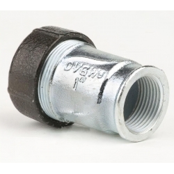 Патрубок 1" х 1"вр Gebo quick Ik обжимной из ковкого чугуна оцинкованный