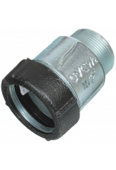 Патрубок 1 1/2" х 1 1/2"нр Gebo quick Ak обжимной из ковкого чугуна оцинкованный
