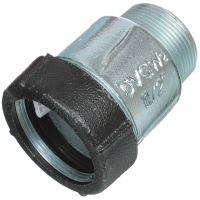 Патрубок 1 1/2" х 1 1/2"нр Gebo quick Ak обжимной из ковкого чугуна оцинкованный