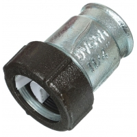 Патрубок 1 1/4" х 1 1/4"вр Gebo quick Ik обжимной из ковкого чугуна оцинкованный