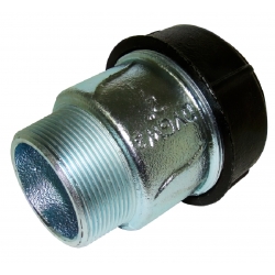 Патрубок 2" х 2"нр Gebo quick Ak обжимной из ковкого чугуна оцинкованный