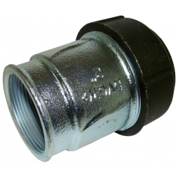 Патрубок 2" х 2"вр Gebo quick Ik обжимной из ковкого чугуна оцинкованный