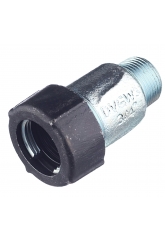 Патрубок 3/4" х 3/4"нр Gebo quick Ak обжимной из ковкого чугуна оцинкованный