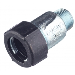 Патрубок 3/4" х 3/4"нр Gebo quick Ak обжимной из ковкого чугуна оцинкованный