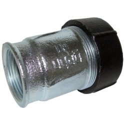 Патрубок 1 1/2" х 1 1/2"вр Gebo quick Ik обжимной из ковкого чугуна оцинкованный