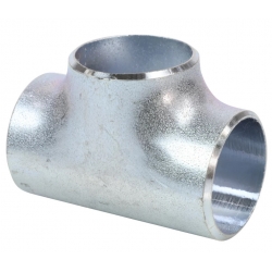 Тройник стальной равнопроходной Дн 108-4.0 (Ду 100) оцинкованный под приварку