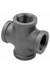 Крестовина Ду40, 1 1/2"вр чугунная