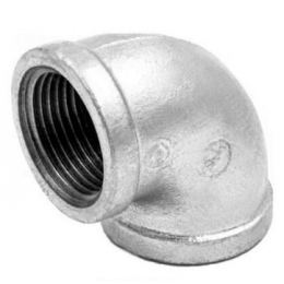 Угольник Ду15, 1/2"вр чугунный оцинкованный