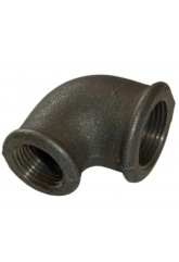 Угольник Ду20, 3/4"вр х Ду15, 1/2"вр чугунный переходной