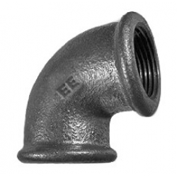 Угольник Ду15, 1/2"вр чугунный EE Black