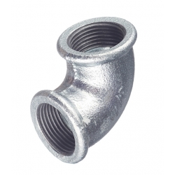 Угольник Ду40, 1 1/2"вр чугунный оцинкованный