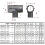 Тройник 110 x 90 x 110 ПЭ100 SDR11 электросварной Elofit