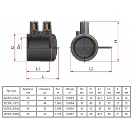 Заглушка 32 ПЭ100 SDR11 электросварная Elofit
