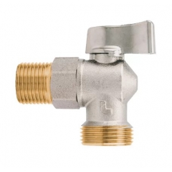 Кран шаровой угловой 1/2"НР х 3/4"НР Itap 392 для стиральной машины