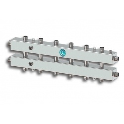 Гидравлический коллектор Север KM7 Aisi горизонтальный до 70 кВт, 7 контуров сталь нержавеющая