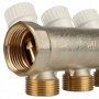 Коллектор распределительный 1" х 3/4" с 4 отводами Stout SMB-6851 запорные клапаны