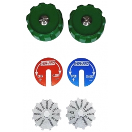 Коллектор распределительный 3/4"х1/2" с 2 отводами Vieir VR402 под плоское уплотнение, вентили