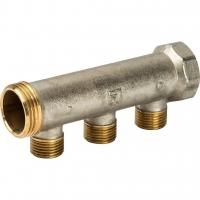 Коллектор распределительный 1" х (24х19)М с 3 отводами Luxor CP 403