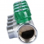 Коллектор распределительный 1" х 3/4"EK с 4 отводами Stout SMB-6850 регулировочно-отсечные клапаны