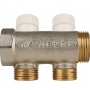 Коллектор распределительный 1" х 3/4" с 2 отводами Stout SMB-6851 запорные клапаны