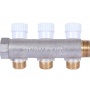 Коллектор распределительный 3/4" х 1/2" с 3 отводами Stout SMB-6851 запорные клапаны