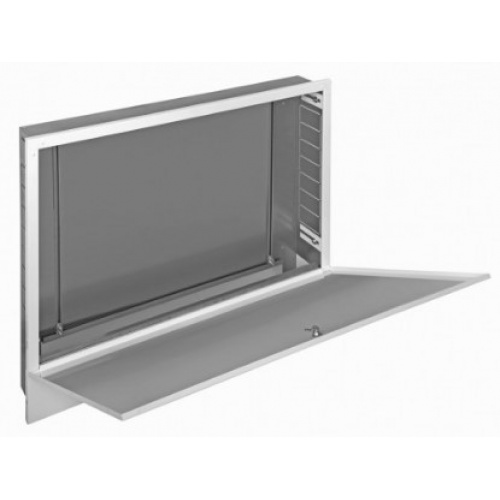 Шкаф коллекторный Wester ШРВ-7, до 12 выходов, встроенный с накладной дверцей купить в интернет магазине Санрай73
