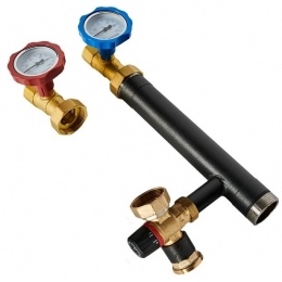 Насосная группа ROMMER RDG-0002 с термостатическим смесительным клапаном (20-40°С) 1 без насоса