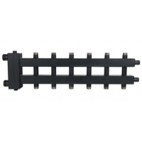 Гидравлический разделитель с коллектором ROMMER до 85 кВт, 7 отопительных контуров (3+3+1)