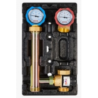 Насосная группа ROMMER RDG-1002 с термостатическим клапаном 35-60°С, без насоса, правая