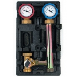 Насосная группа ROMMER RDG-1003 с 3-х ходовым приводным смесителем, без насоса, левая