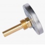 Термометр аксиальный Rommer, 63мм, 120°C, гильза 50мм, 1/2"нр, класс 2, биметаллический
