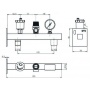 Группа подключения мембранного бака 3/4" ROMMER, 3 бар