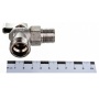 Кран шаровой угловой 1/2"НР х 3/4"НР Itap 392 для стиральной машины