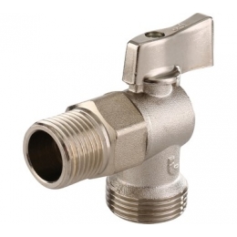 Кран шаровой угловой 1/2"НР х 3/4"НР Itap 392 для стиральной машины